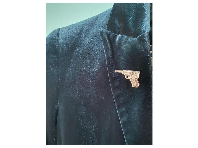 Spilla Revolver Yves Saint Laurent Argentata Metallo Argento - vista 2