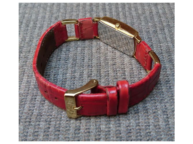 Montre à quartz pour femme plaquée or Aigner Cremona réf. A54200 Rouge Doré - vue 6