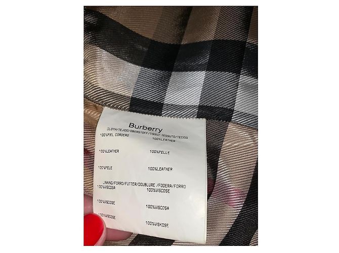 Burberry Brit Lederjacke Beige - Ansicht 10