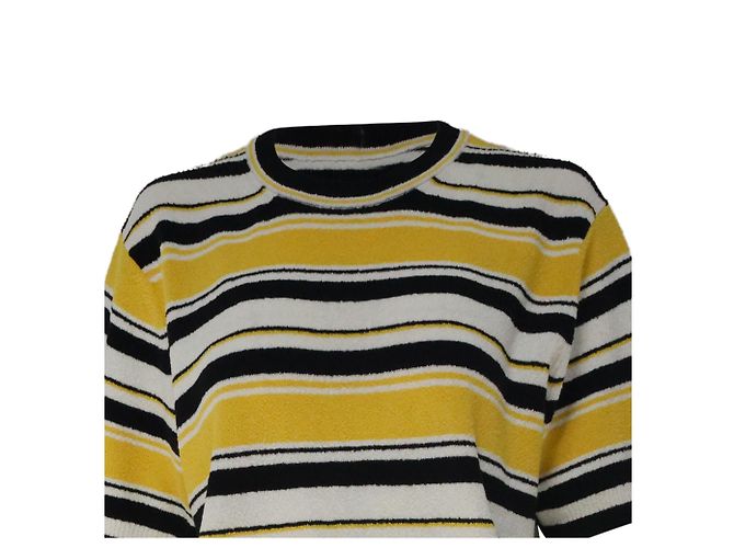 Gestreifter Rundhals-Pullover von Marc Jacobs aus mehrfarbigem Baumwollmaterial Mehrfarben - Ansicht 2