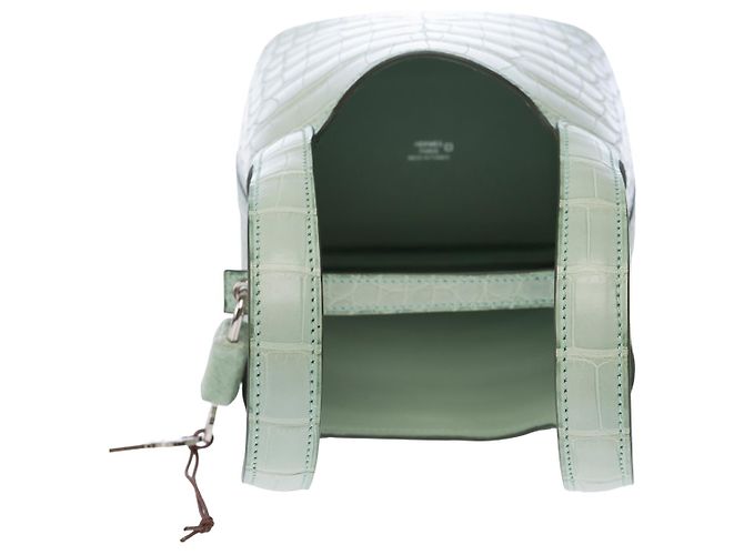 Hermès Borsa HERMES Picotin in Pelle Esotica Verde - 102916 - vista 10