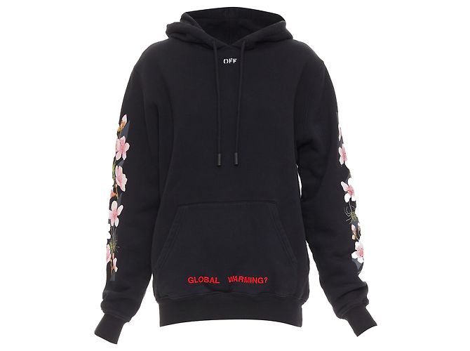 Hoodie brodé cerise Off White Ssense - vue 2