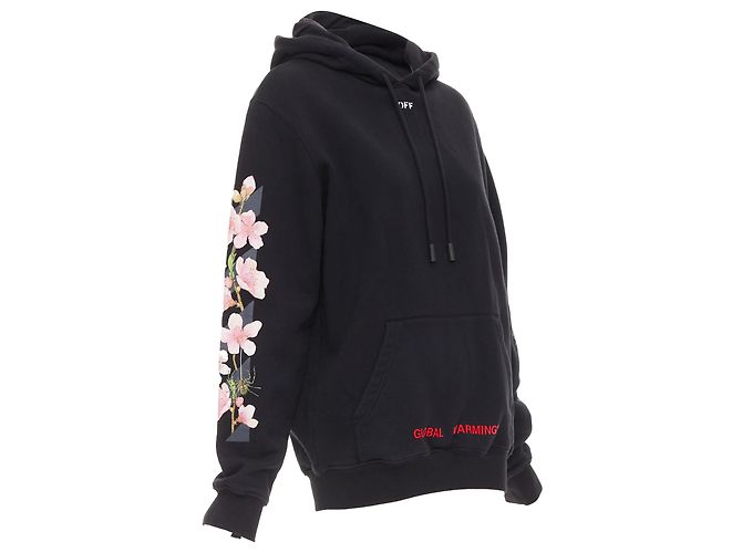 Hoodie brodé cerise Off White Ssense - vue 3