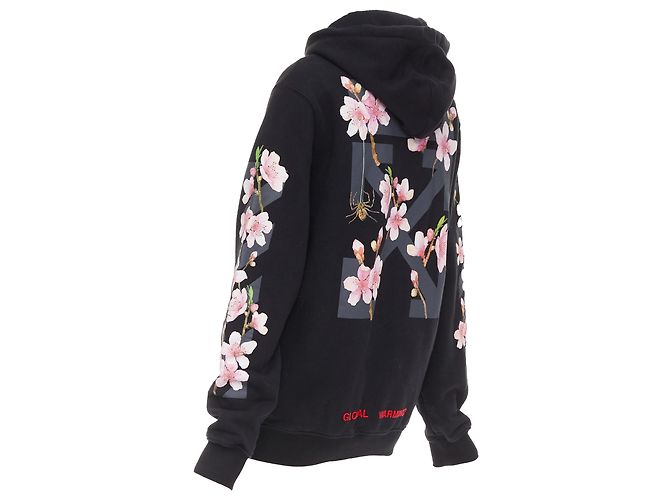 Hoodie brodé cerise Off White Ssense - vue 5