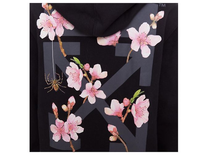 Hoodie brodé cerise Off White Ssense - vue 7