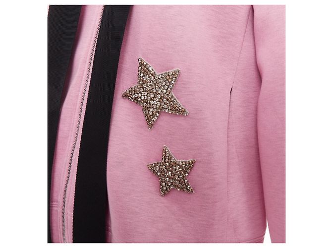 Neopren-Hoodie mit Sternapplikation von Dice Kayek - Ansicht 2