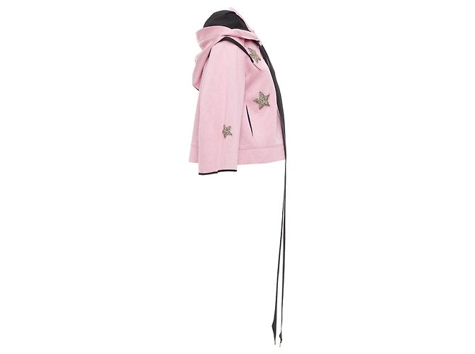 Neopren-Hoodie mit Sternapplikation von Dice Kayek - Ansicht 4