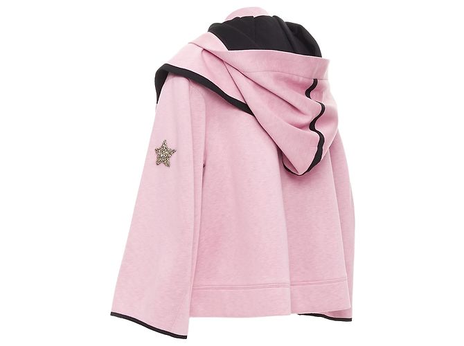 Neopren-Hoodie mit Sternapplikation von Dice Kayek - Ansicht 6