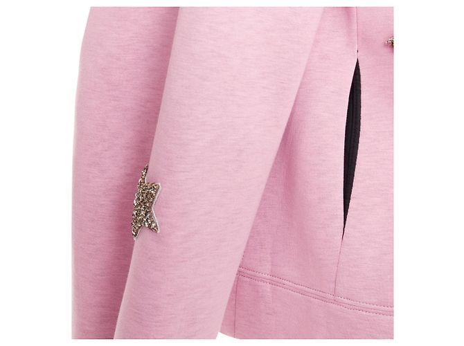 Neopren-Hoodie mit Sternapplikation von Dice Kayek - Ansicht 7