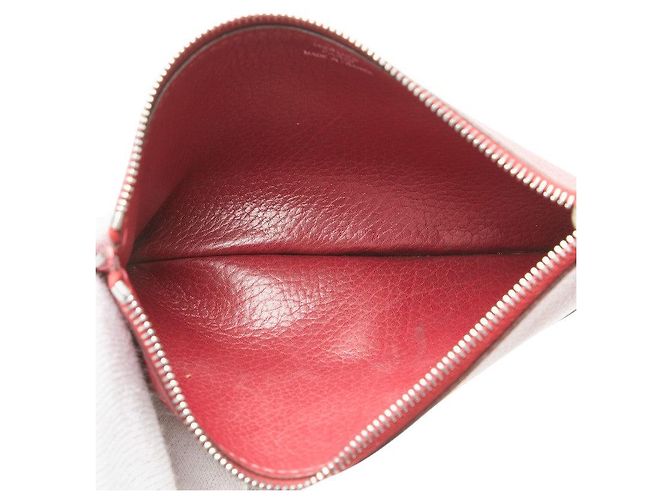 Portafoglio lungo in pelle Dogon GM di Hermès Rosso - vista 7