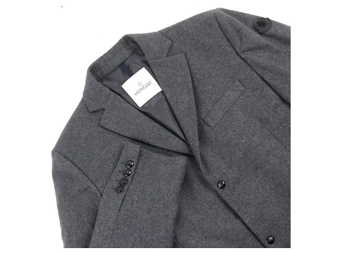 Moncler MILLEVACHES GIUBBOTTO Jaqueta de Down Marrom Cinza - vista 2