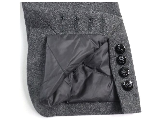 Moncler MILLEVACHES GIUBBOTTO Jaqueta de Down Marrom Cinza - vista 6
