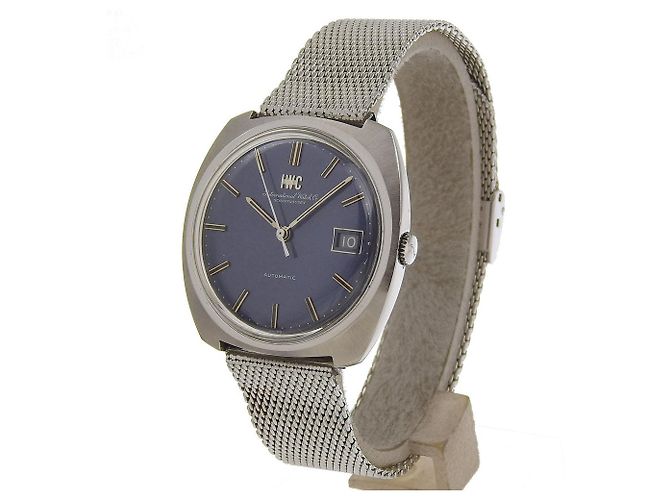 IWC R814A Edelstahl-Uhr Blau - Ansicht 2