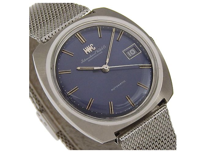 IWC R814A Edelstahl-Uhr Blau - Ansicht 3