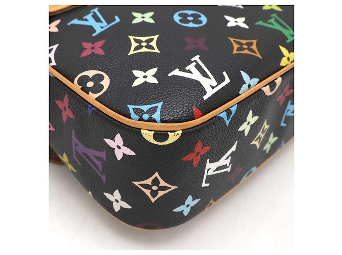Louis Vuitton Monogram Multicolore Shoulder Bag Black - view 3