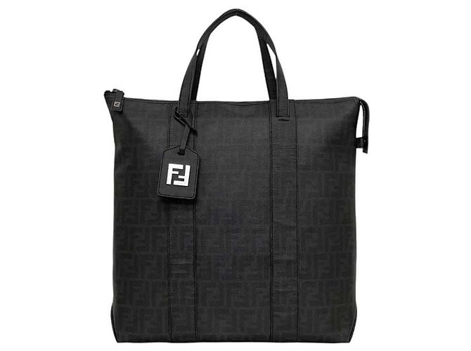 Borsa Tote Zucchino Nera Fendi Nero - vista 2