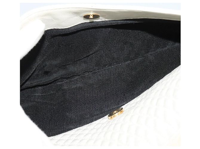 BALLY Borsa a Spalla con Catena Pelle Avorio Oro Auth 141066 D'oro Crudo - vista 12