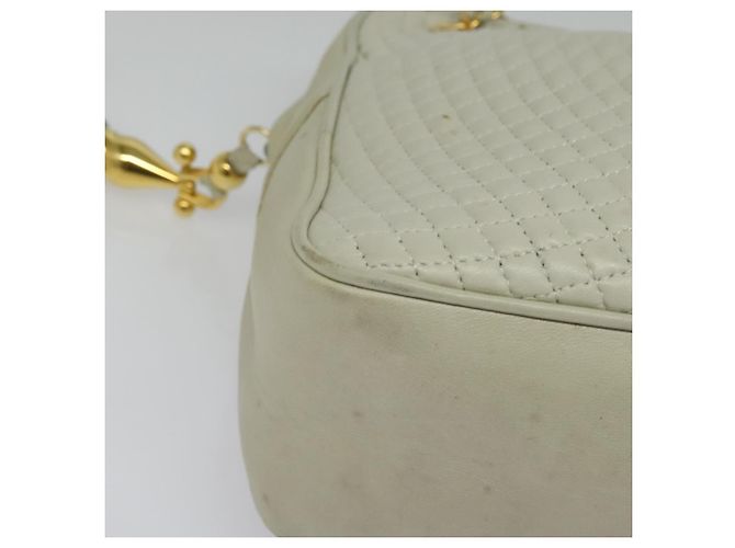 BALLY Borsa a Spalla con Catena Pelle Avorio Oro Auth 141066 D'oro Crudo - vista 14