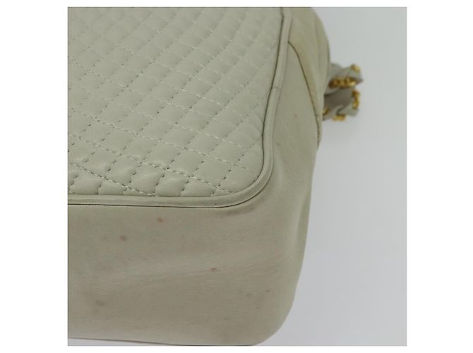 BALLY Borsa a Spalla con Catena Pelle Avorio Oro Auth 141066 D'oro Crudo - vista 15