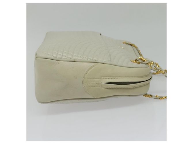 BALLY Borsa a Spalla con Catena Pelle Avorio Oro Auth 141066 D'oro Crudo - vista 4
