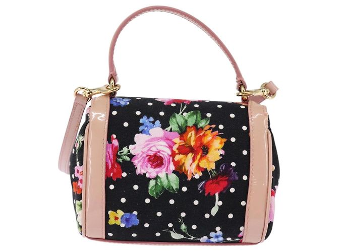Dolce & Gabbana DOLCE&GABBANA Borsa a Mano in Tela Nera e Oro Auth BA6092 Nero D'oro - vista 2