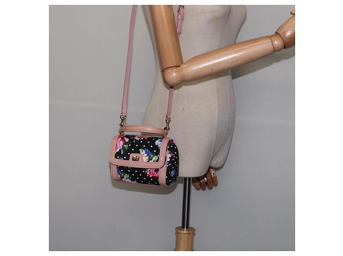 Dolce & Gabbana DOLCE&GABBANA Borsa a Mano in Tela Nera e Oro Auth BA6092 Nero D'oro - vista 22