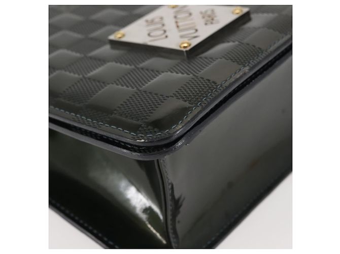 LOUIS VUITTON Sac Club Damier Vernis Vert Pétrole Bleu M92128 LV Auth BA5815 - vue 15