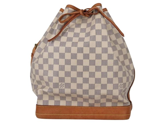 LOUIS VUITTON Borsa a Spalla Noe Damier Azur N42222 LV Auth 141023V - vista 13