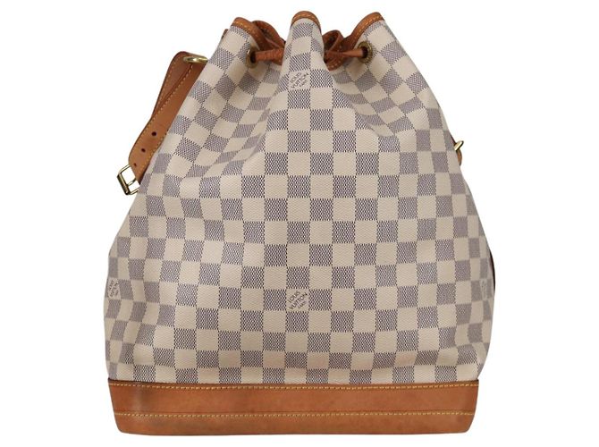 LOUIS VUITTON Borsa a Spalla Noe Damier Azur N42222 LV Auth 141023V - vista 2