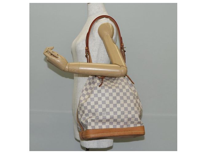 LOUIS VUITTON Borsa a Spalla Noe Damier Azur N42222 LV Auth 141023V - vista 20