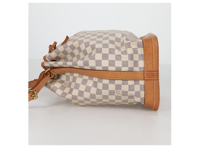 LOUIS VUITTON Borsa a Spalla Noe Damier Azur N42222 LV Auth 141023V - vista 3