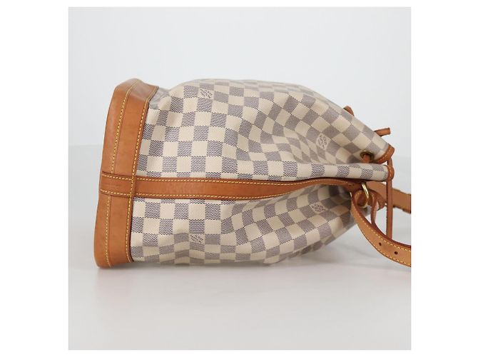 LOUIS VUITTON Borsa a Spalla Noe Damier Azur N42222 LV Auth 141023V - vista 4
