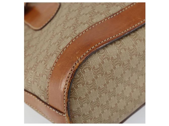 Céline CELINE Macadam Canvas Tote Bag PVC Beige Gold Auth bs29412 Golden - Ansicht 14