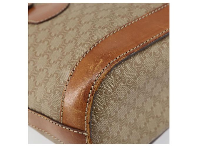 Céline CELINE Macadam Canvas Tote Bag PVC Beige Gold Auth bs29412 Golden - Ansicht 16