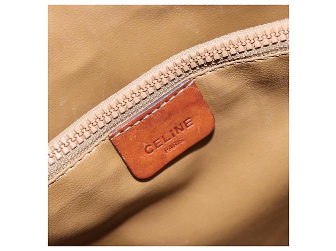 Céline CELINE Macadam Canvas Tote Bag PVC Beige Gold Auth bs29412 Golden - Ansicht 19