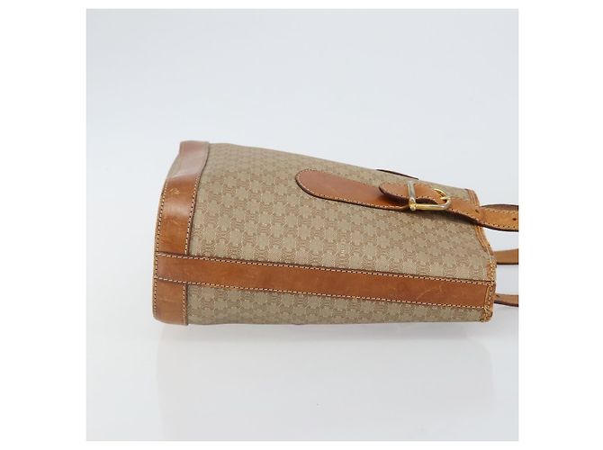 Céline CELINE Macadam Canvas Tote Bag PVC Beige Gold Auth bs29412 Golden - Ansicht 3