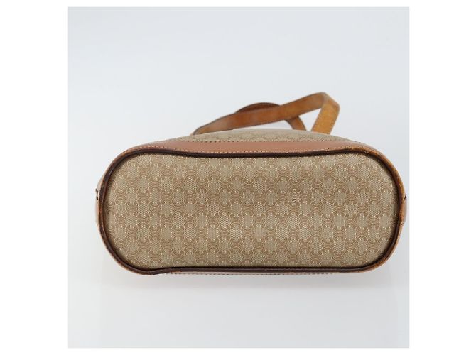 Céline CELINE Macadam Canvas Tote Bag PVC Beige Gold Auth bs29412 Golden - Ansicht 5