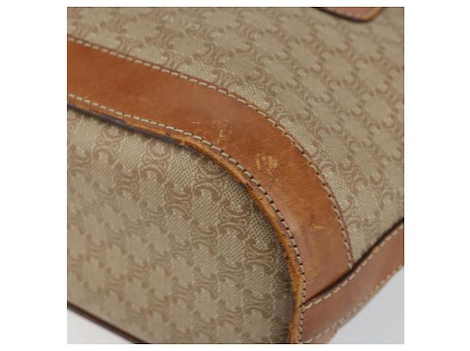 Céline CELINE Macadam Canvas Tote Bag PVC Beige Gold Auth bs29412 Golden - Ansicht 9