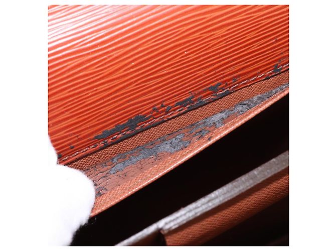 LOUIS VUITTON Cartella Consulente Epi Marrone M54423 LV Auth ep10946 - vista 11