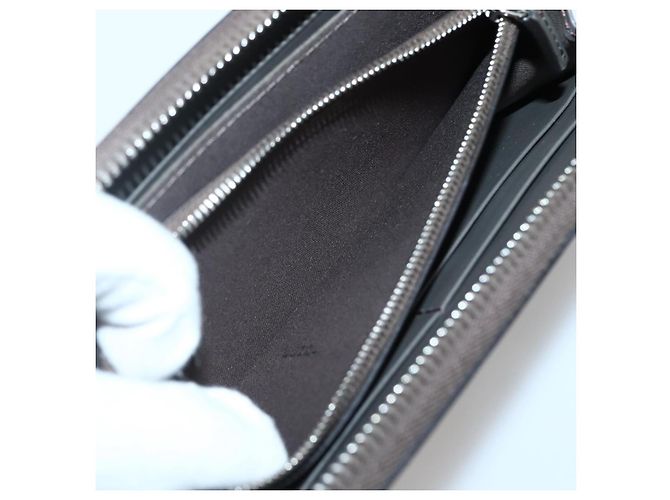 FENDI Hypnotize Lange Geldbörse aus Leder Grau Authentisch 142443M Braun - Ansicht 10