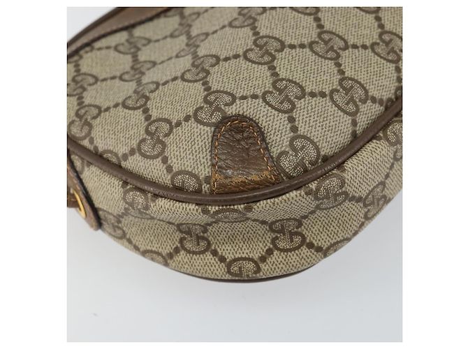 Borsa Sherry Line GG Supreme Web di GUCCI in PVC Beige e Oro 89 02 066 Auth 142438 D'oro - vista 14