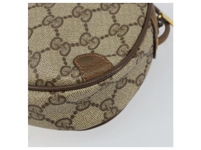 Borsa Sherry Line GG Supreme Web di GUCCI in PVC Beige e Oro 89 02 066 Auth 142438 D'oro - vista 15