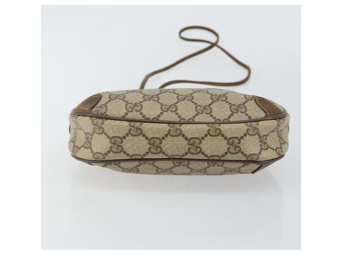 Borsa Sherry Line GG Supreme Web di GUCCI in PVC Beige e Oro 89 02 066 Auth 142438 D'oro - vista 5
