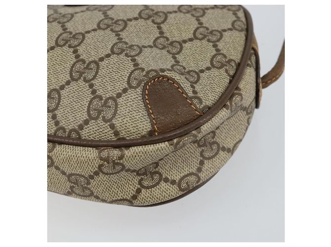 Borsa Sherry Line GG Supreme Web di GUCCI in PVC Beige e Oro 89 02 066 Auth 142438 D'oro - vista 9