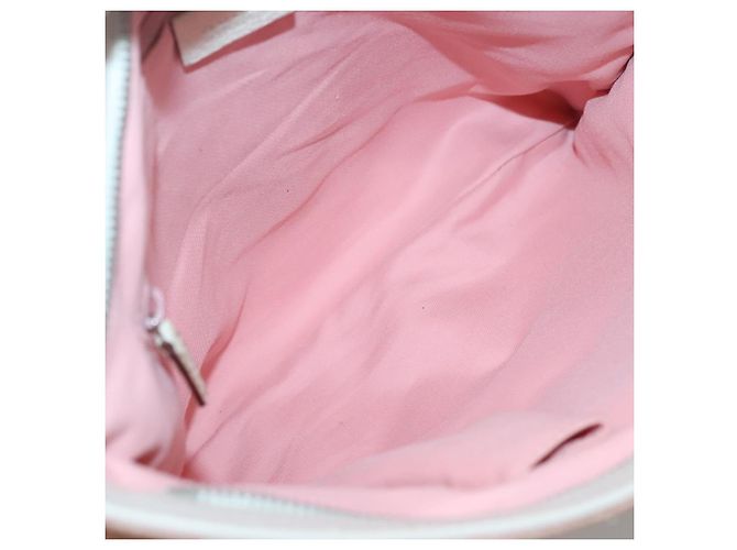 Borsa Tote GG Canvas Sherry Line Gucci Rosa Argento 145809 Auth 141943 - vista 11