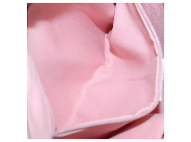 Borsa Tote GG Canvas Sherry Line Gucci Rosa Argento 145809 Auth 141943 - vista 21