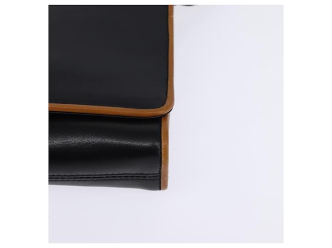 Céline Borsa a Spalla in Pelle Nera e Oro Auth BA5688 Nero D'oro - vista 15
