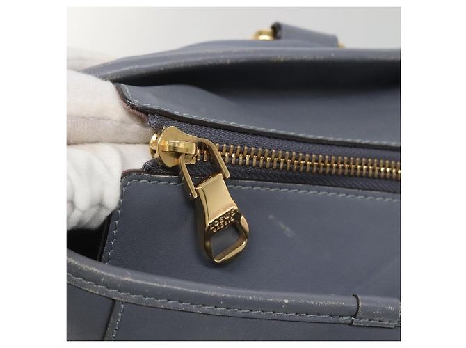 LOEWE Borsa Tote Anagramma Pelle Viola Oro Auth 141948 D'oro Porpora - vista 10