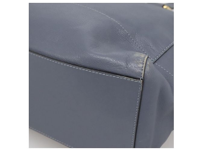 LOEWE Borsa Tote Anagramma Pelle Viola Oro Auth 141948 D'oro Porpora - vista 15