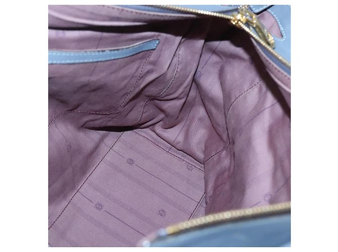 LOEWE Borsa Tote Anagramma Pelle Viola Oro Auth 141948 D'oro Porpora - vista 19